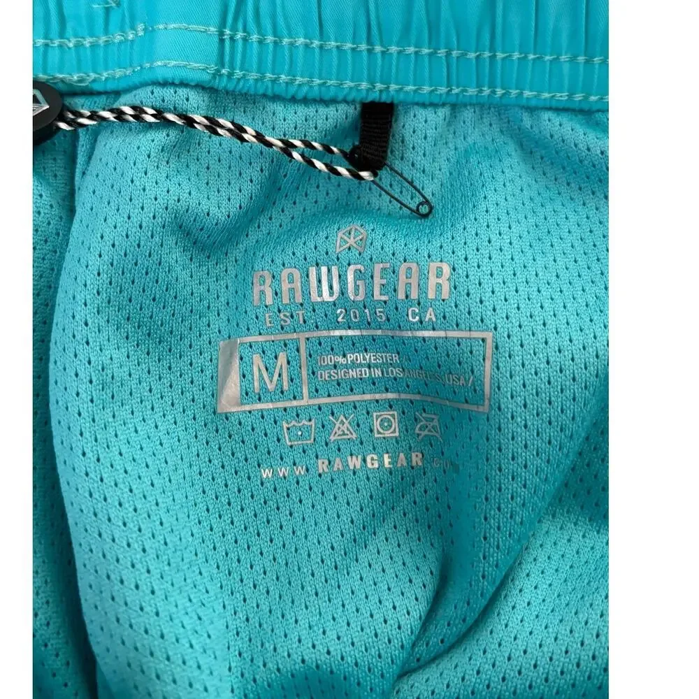 Rawgear Athletic Shorts Drawstring Waistband Mens Size Medium Blue New